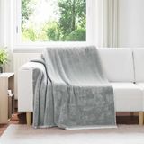 vidaXL Plaid Grijs 150 x 200 cm Fleece