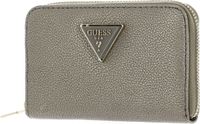 GUESS Portemonnee Meridian SLG Medium Zip Around Wallet Pewter Bruine