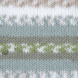 Gründl Wolle 3457-09 Baby color 10x50gram olijf natuur jade grijs multicolor