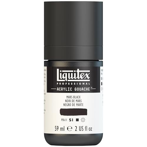 Liquitex Professional Acrylic Gouache, 59ml Fles, Mars Black