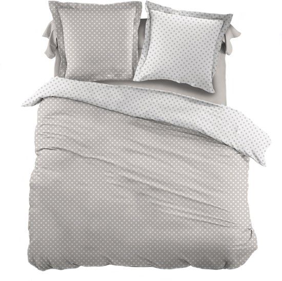 Snoozing Pierrot Dekbedovertrek Lits-jumeaux 270x200/220 cm + 2 kussenslopen 60x70 cm - Taupe
