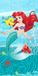 Jerry Disney Kleine Zeemeermin Strandlaken, Ariel - 70 x 140 cm - Katoen
