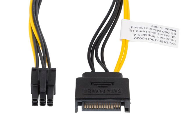 Lanberg CA-SA6P-10CU-0020 - SATA Power Cable - 0.2m - Red/Black