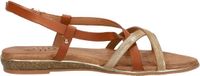 Sub55 Schuurman-Schoenen SUB55 Sandalen Plat - Cognac - Maat 42