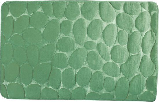 MSV Badmat Antislip – Zachte Absorberend Badkamer Mat met Kiezelsteendesign – Badmatten voor Douche en Bad
