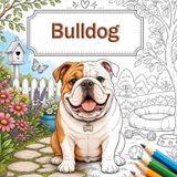 Bulldog: Pagine da colorare rilassanti e creative per gli amanti dei cani