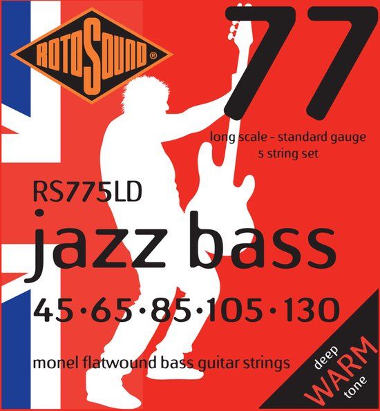 Rotosound 775LD Jazz Bass 77 set basgitaarsnaren 45 - 130