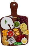 HD Collection Ornament kerstbal Kaasplateau Hars Multi 10.2 cm