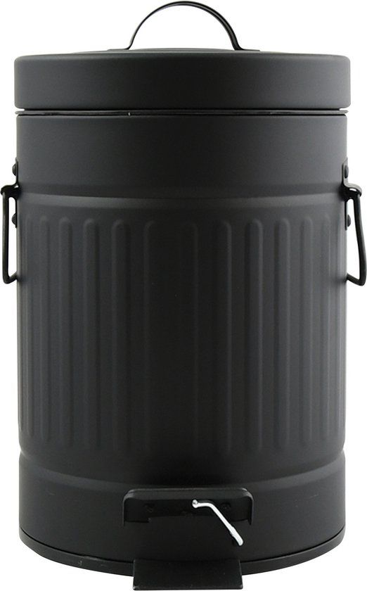 Praxis MSV Industrial Pedaalemmer - Zwart - 3L - Metaal - 17 x 26 cm