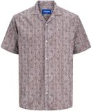 Jack & Jones Resort overhemd Relaxed Fit Katoen/Viscose Geruit Korte Mouw M