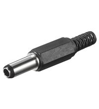 Goobay DC connector - Zwart - DC M