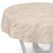 ANRO Afwasbaar tafelzeil, tuintafelkleed, abstract, beige, rond, 120 cm, snijrand