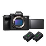 Sony Alpha 7 IV volledig formaat systeemcamera | 33 MP, real-time autofocus, 10 B/s, 4K 60p video, touchscreen, professionele functies voor foto en film, incl. 2 batterijen
