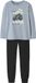 Name it Pyjama Biologisch katoen Jongens Lange Mouw Effen Dusty Blue Maat 158/164