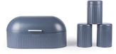 Progress Mellow 4-delige Broodtrommel & Busset - Blauw