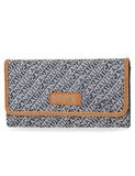 Nautica The Perfect Carry-All Money Manager Oraganizer met RFID-blokkeringsportemonnee, Indigo Jacquard