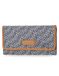 Nautica The Perfect Carry-All Money Manager Oraganizer met RFID-blokkeringsportemonnee, Indigo Jacquard
