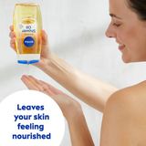 NIVEA Doucheolie Rich Caring - 3 x 200 ml - Voordeelverpakking