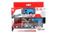 TURBO CHALLENGE - Catapulte Transportwagen - Die Cast - 020310-1/28 - Retro Frictie en Vrije Wielen - Rood - Metaal - Vanaf 3 Jaar