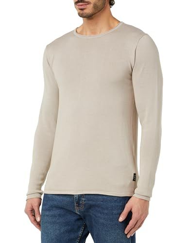KEY LARGO Firmino Round Pullover - Heren - Silver Mel. (1108) - XL