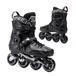 ATTABO Inline skates 40 EU, zwart, veelzijdig, freestyle-skates in de stad of skateboard-trucs, duurzame ABEC-9-kogellagers, PU-wielen 85A, licht en comfortabel