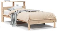 vidaXL Bed met boekenkast zonder matras massief grenenhout 90x200 cm