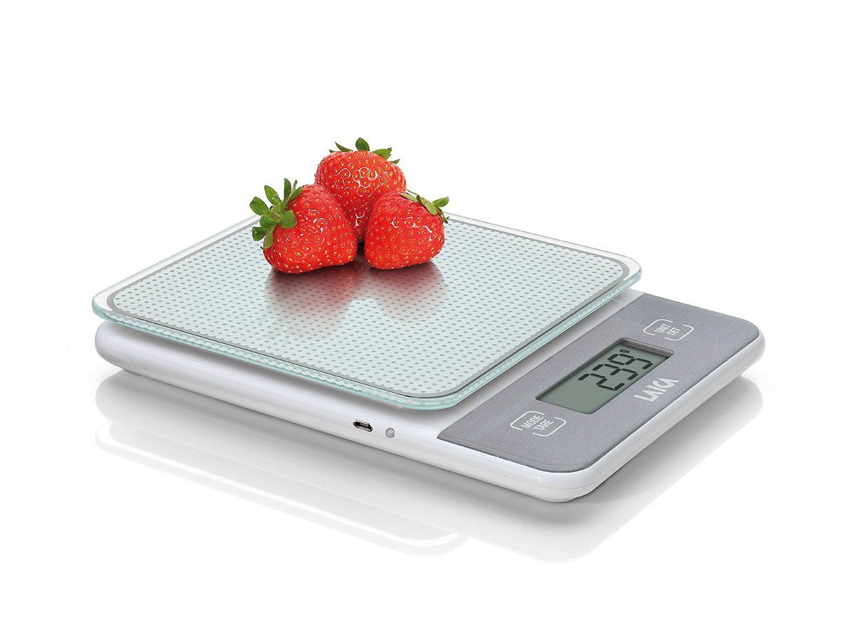 Laica KS1320 - Electronic Kitchen Scale - White - 5kg - Rectangle
