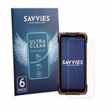 Savvies Screenprotector voor Blackview Rock 2 - Folie Beschermfolie transparant 6 Stuks