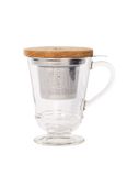 La Rochère Bee Theeglas met Filter - 27,5 cl - Transparant/Hout