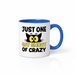 sublimatievoordeel Sublimatie groothandel Just One Cat Short of Crazy - Koffiemok met Katten Design