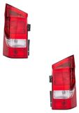 HELLA Achterlichtset links en rechts, 12V, P21W, geeignet für unter anderem MERCEDES-BENZ VITO
