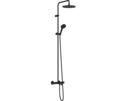 Hansgrohe Crometta 240 1jet Showerpipe met badthermostaat mat zwart 26899670