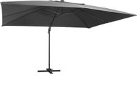 Prolenta Maison Exclusive - Tuinparasol met LED-verlichting, aluminium mast, 400x300 cm, antraciet