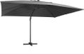 Prolenta Maison Exclusive - Tuinparasol met LED-verlichting, aluminium mast, 400x300 cm, antraciet