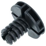 vhbw Pied réglable compatible avec Electrolux FTEB285, FTHB485, FDP7203PZ, FTEB278, HT30L8120, HT32K7126 Sèche-linge, Séchoir - Pied de 3,5 cm, Noir
