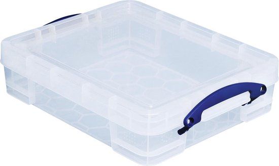 Really Useful Box 11 liter transparant - Opbergdoos met clipsluiting