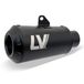 LeoVince LV-10 uitlaatsysteem, zwart, Ø 54 mm 160 mm, rechts