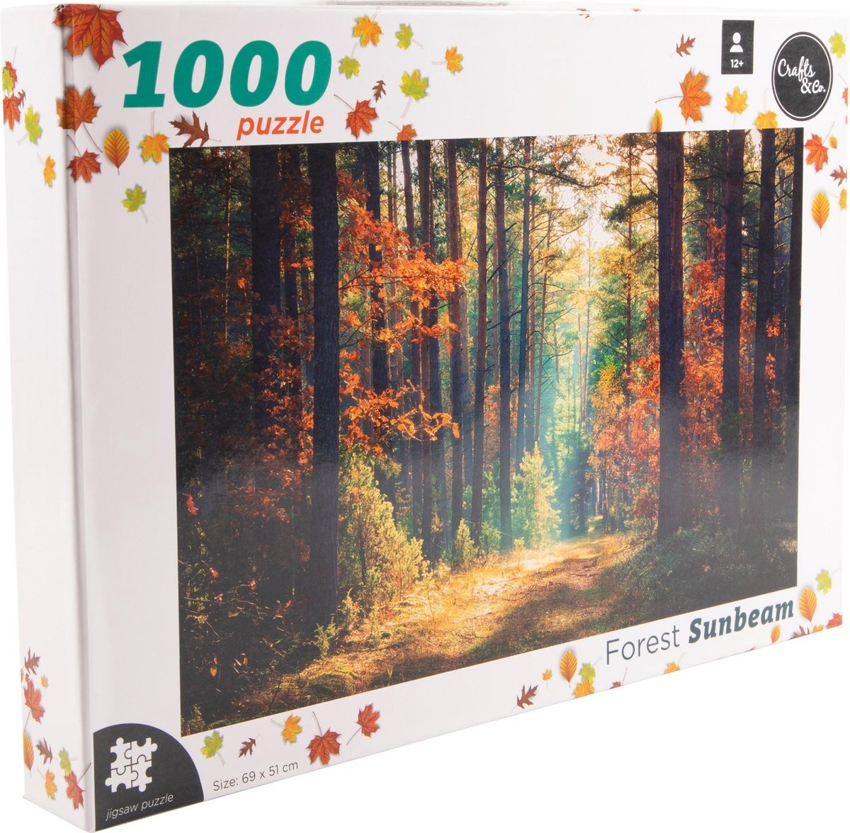 Crafts & Co. Crafts & Co Puzzel 1000 Stukjes Volwassenen - Jigsaw Puzzel - Bos bij Zonsopkomst