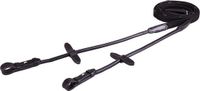 BR Webband Teugel Rondgenaaid M/Blinde Sluiting Zwart-zilver