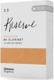 D'Addario Woodwinds Organic Reserve Evolution Bb Clarinet Reeds 2.5 - 10 Pack