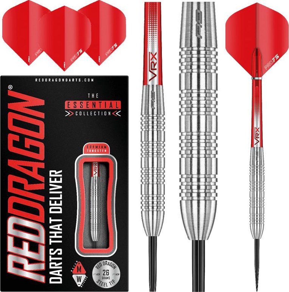 Red Dragon Hell Fire B Steeltip Dartpijlen - 26 gram