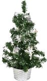 DOMMIO Zilverkleurige kerstboom, 25 cm