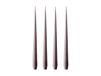 ester & erik Lot de 4 bougies mat mauve, 32 cm