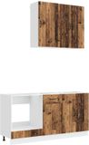 vidaXL Keukenblok LUCCA 5-delig Oud hout Bewerkt hout