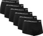 DANISH ENDURANCE Korte Boxershorts Heren Ondergoed - 6 pack - Zwart - Maat 3XL
