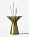 HEMA Vase ⌀5,7 X 10,8 Cm Zwier Verre Nervuré Vert (vert)