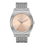 Nixon Time Teller Solar Unisex Polshorloge Analoog Solar Zilverkleurig Staal A1369