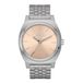 Nixon Time Teller Solar Unisex Polshorloge Analoog Solar Zilverkleurig Staal A1369