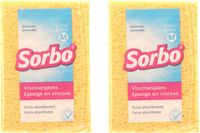 Sorbo Schoonmaak spons - 6 stuks - Geel