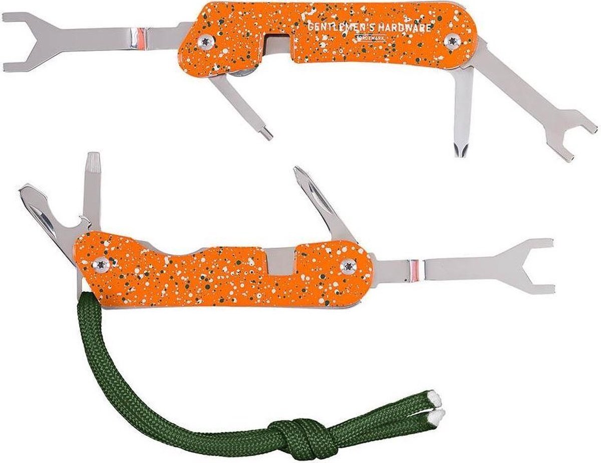 Gentlemen’s Hardware multitool Adrenaline 10,5 cm RVS oranje